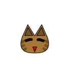 表情豊かな猫スタンプ（個別スタンプ：17）