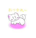 日常会話まんじゅう猫スタンプ（個別スタンプ：6）