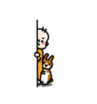 赤ちゃんとうさぎ（個別スタンプ：9）