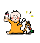 赤ちゃんとうさぎ（個別スタンプ：13）
