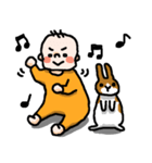 赤ちゃんとうさぎ（個別スタンプ：20）