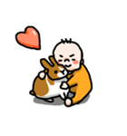 赤ちゃんとうさぎ（個別スタンプ：21）