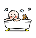 赤ちゃんとうさぎ（個別スタンプ：34）