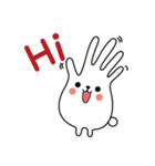 finger rabbit（個別スタンプ：3）