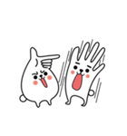 finger rabbit（個別スタンプ：6）