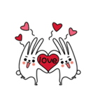 finger rabbit（個別スタンプ：9）