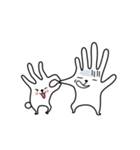 finger rabbit（個別スタンプ：16）