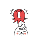 finger rabbit（個別スタンプ：37）