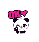 パーティーガールBLACKPANDA（個別スタンプ：1）