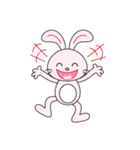 愉快なウサちゃん（個別スタンプ：1）