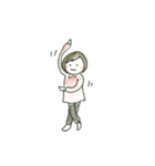 ハナコとユキオ（個別スタンプ：5）