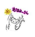 ゆるゆるかぎにゃんこ（個別スタンプ：1）