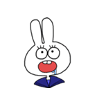 ギョロ目うさぎ（個別スタンプ：40）