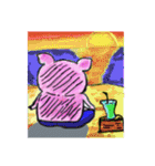 ミニブタのてびち（個別スタンプ：2）