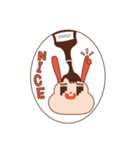 クリームBunnyと彼女のクリームTaco（個別スタンプ：7）