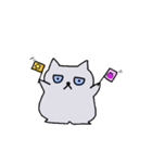 灰猫ぐれちゃん。（個別スタンプ：5）