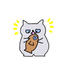 灰猫ぐれちゃん。（個別スタンプ：12）
