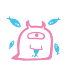 ゆかいなモンスタートリオ2（＆白猫ウメ）（個別スタンプ：6）