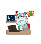 ハッピーなカバのヒロ（個別スタンプ：22）