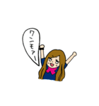 ライブ大好きハルミちゃん（個別スタンプ：14）