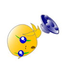 空飛ぶインベーダー（個別スタンプ：35）