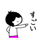 小顔のスタンプ（個別スタンプ：3）
