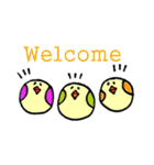 英語 こけほほ（個別スタンプ：7）