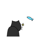 黒猫の本当の気持ちanswer（個別スタンプ：32）