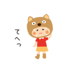 クマのお嬢さん（個別スタンプ：25）