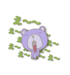 連呼するパステルなクマ（個別スタンプ：28）