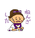チアリーダー紫ユニフォーム（個別スタンプ：24）