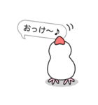 インコ と 文鳥 (ふきだし編)（個別スタンプ：11）