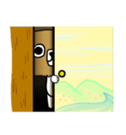 紙袋仮面。（個別スタンプ：1）