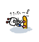 くまロボ スノボ編（個別スタンプ：13）