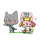 ネコウサ☆スタンプ（個別スタンプ：38）