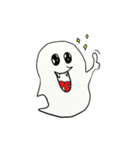 It is a simple ghost.（個別スタンプ：18）