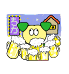 お酒か我が家か？迷うワン君スタンプです。（個別スタンプ：8）