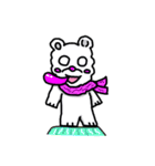 白フマ パワーアップ（個別スタンプ：22）