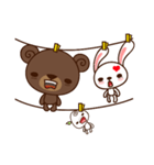 Rabbit foot ＆ CaBo Bear（個別スタンプ：36）