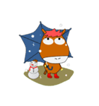ウォーキング馬の日常生活 妻編（個別スタンプ：35）