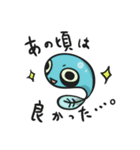 ネガティブ青色ヤドクガエル（個別スタンプ：22）