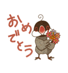 文鳥と時々インコ（個別スタンプ：22）
