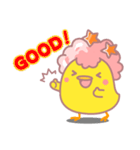 アフロぴよこ（個別スタンプ：27）
