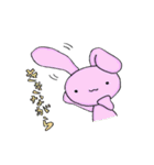 うさぎとねこのながらスタンプ（個別スタンプ：26）