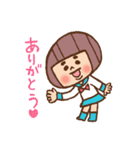 まゆげ娘ちゃん（個別スタンプ：5）