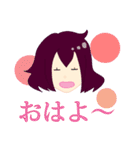 女子が使えるスタンプ（個別スタンプ：35）