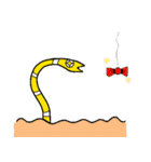 ハコフグとチンアナゴの楽しいアクアリウム（個別スタンプ：24）