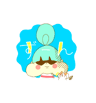 ゴキゲンほっぺちゃん【くっきり背景付き】（個別スタンプ：24）