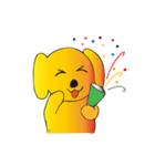 やっぱり癒されますゴールデンの子犬。（個別スタンプ：27）