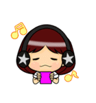 恥ずかしがり屋の絵描きちゃん（個別スタンプ：32）